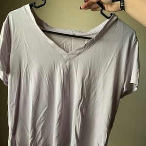 Lavender V Neck Tee
